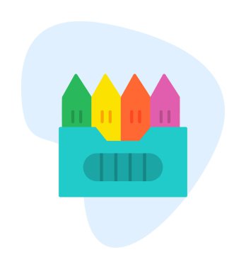 Basit Boya Simgesi, vektör illüstrasyonu