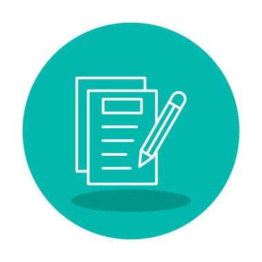 Simge vektör illüstrasyonu yazan Notlar