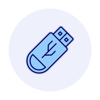 Web için usb flash simgesi.