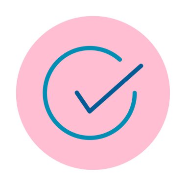 işaret simgesini işaretle, vektör illüstrasyonu basit tasarım