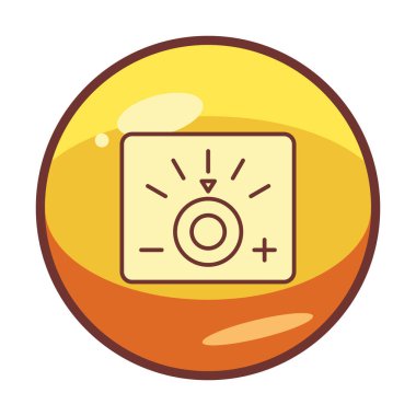 Loş simgenin vektör illüstrasyonu