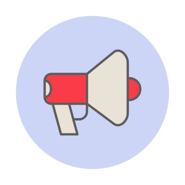 megafon simgesi, vektör illüstrasyonu