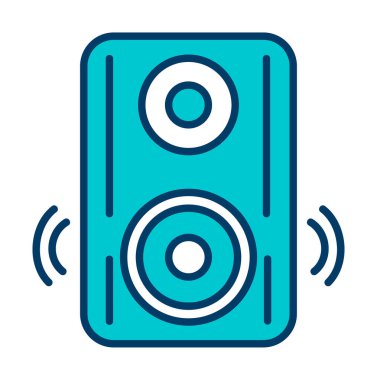 hoparlör simgesi, vektör illüstrasyonu basit tasarım