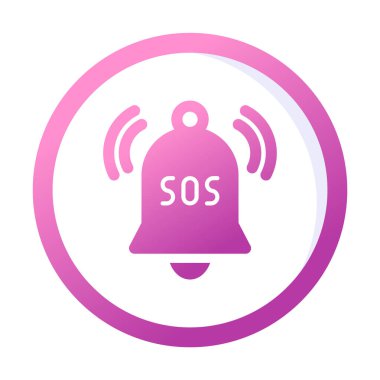 Yani acil durum simgesi vektör illüstrasyonu