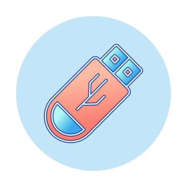 Web için usb flash simgesi.