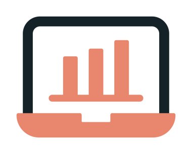 Stocks Analitik Modern Simgesinin vektör çizimi                   