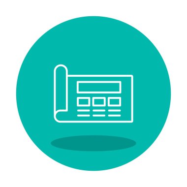 Şablon simgesi, vektör illüstrasyonu basit tasarım