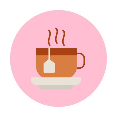 çay fincanı ikonu vektör illüstrasyonu