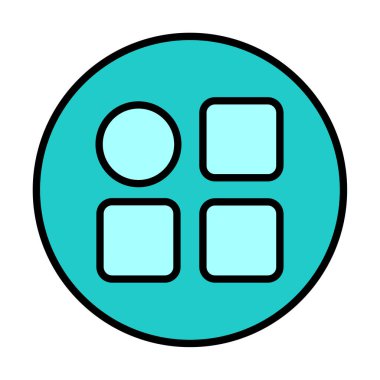 Menü web simgesi, vektör çizim