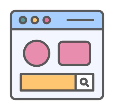 Basit sayfa satırını, ana vektör ögelerini ara