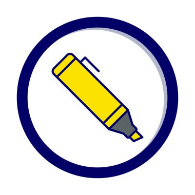 Vurgulama simgesi web basit illüstrasyon