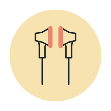 Kulaklık simge vektör çizim