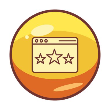 Web sayfası Geri bildirim simgesi, vektör illüstrasyonu