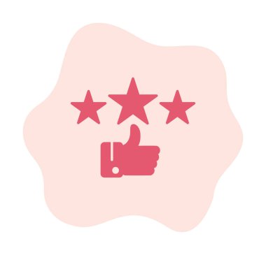 derecelendirme vektörü renk çizgisi simgesi 