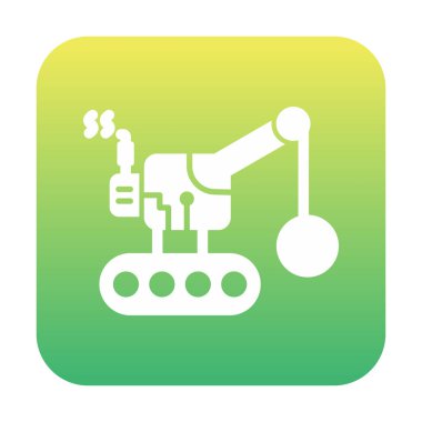 Wrecking Ball simgesi, vektör illüstrasyonu 