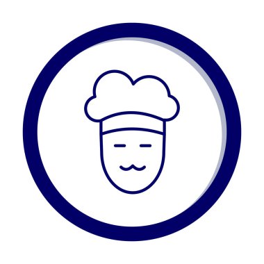 Şef simge vektör illüstrasyonu