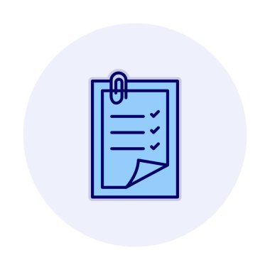 Notes web icon, vector illustration