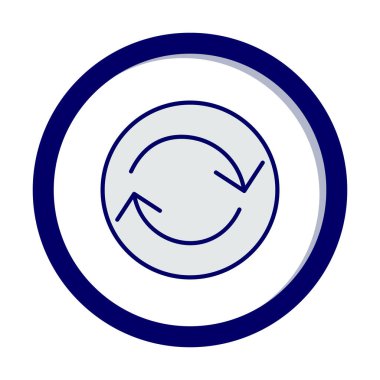 Web simgesi vektör illüstrasyonunu tazele                      