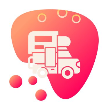 Kamp simgesi vektör illüstrasyonu