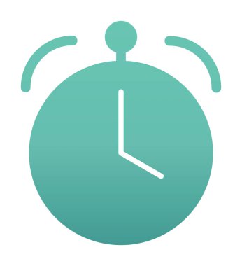 Saat, zamanlayıcı simgesi vektör çizimi 