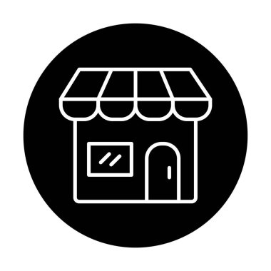 Dükkanı web simge vektör çizim
