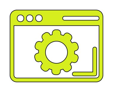 Tarayıcı Simge vektör çizimi ayarlanıyor