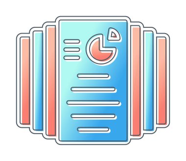 Görev Listesi web simgesi, vektör illüstrasyonu