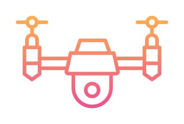  yaratıcı Drone web simgesi vektör çizimi