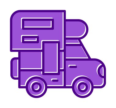 Kamp simgesi vektör illüstrasyonu