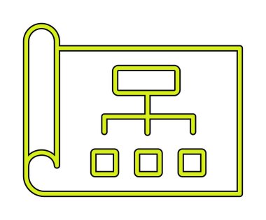 Haftalık İş Planlayıcı Web simgesi, vektör illüstrasyonu 