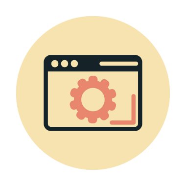 Tarayıcı Simge vektör çizimi ayarlanıyor