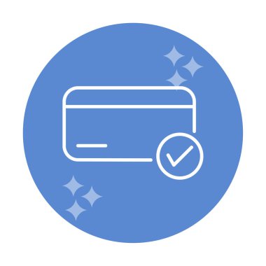 Kredi kartı ikonu vektör illüstrasyonu