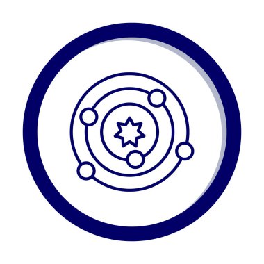 Güneş sistemi. Gezegenler Güneş 'in etrafında döner.