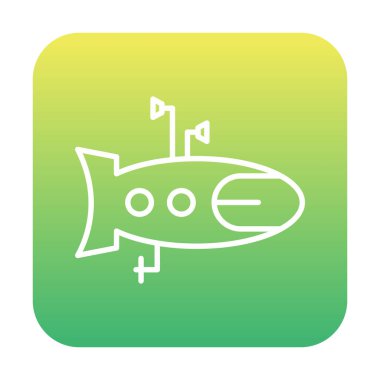 denizaltı simgesi web basit illüstrasyon