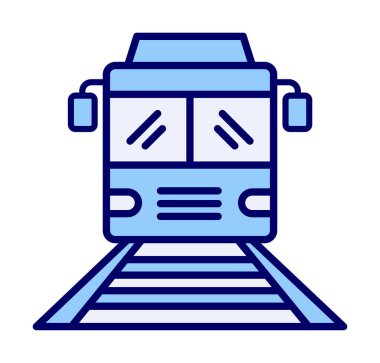 tren simgesi vektör illüstrasyonu 