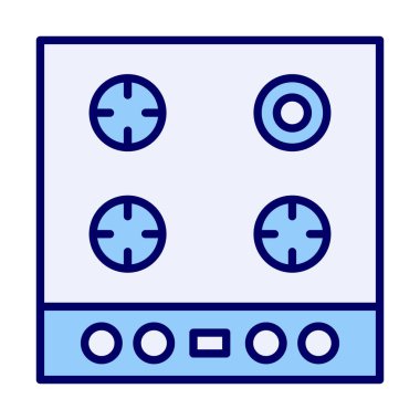 Hob vektör simgesi, basit biçim 