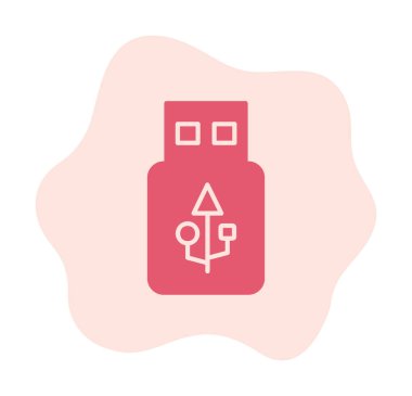 Web için usb flash simgesi.