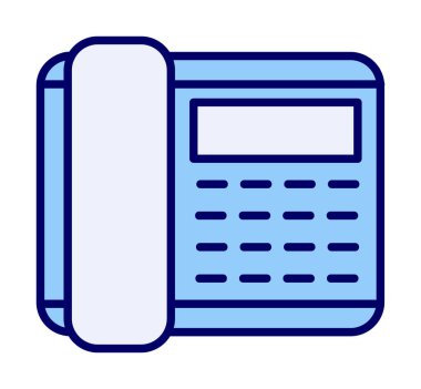 Basit Telefon Simgesi, vektör illüstrasyonu