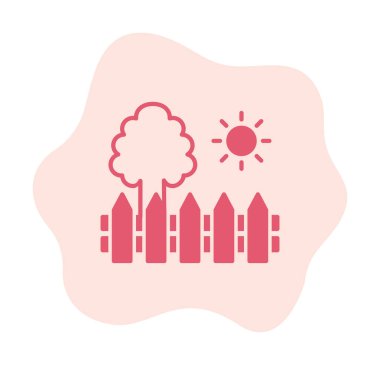 çit ağ ikonu vektör illüstrasyonu