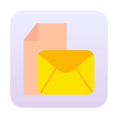 posta simgesi, vektör illüstrasyonu   