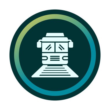 tren simgesi vektör illüstrasyonu 