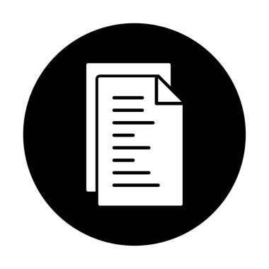 belge simgesi, vektör illüstrasyonu basit tasarım