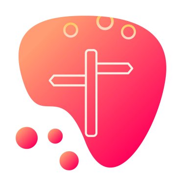 iki yönlü ikon. Vektör illüstrasyonu, düz tasarım