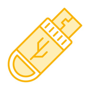 USB simge vektörü. Flash disk simgesi 