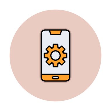 Mobil Ayar Simge vektör çizimi