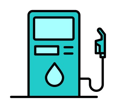 Yakıt İstasyonu simgesi taslak biçimi