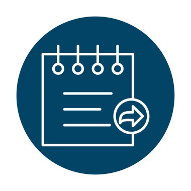 Notes web icon, vector illustration