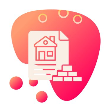 Ev Dosyası simgesi, vektör illüstrasyonu 