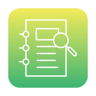 ofis kağıdı ve büyüteç