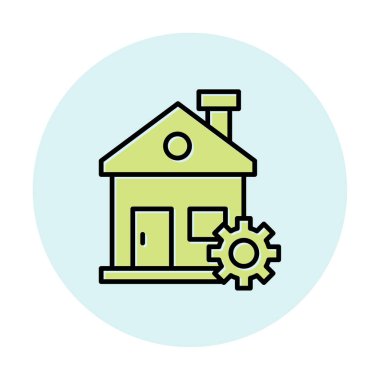 Ev onarım simge vektör çizim